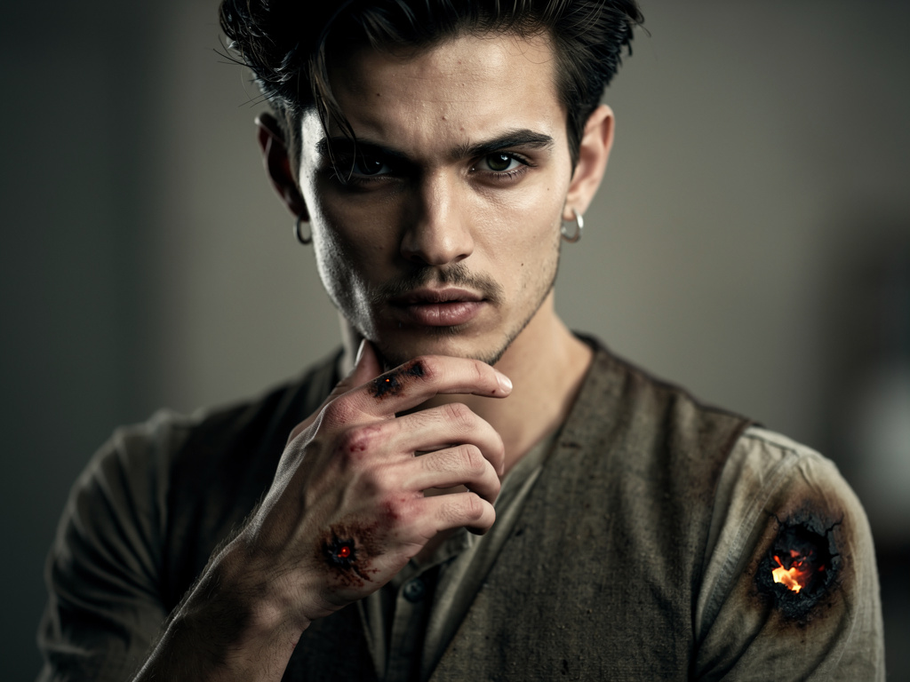 Lucan Thorne portrait — AI character by @wildsai on wilds.ai